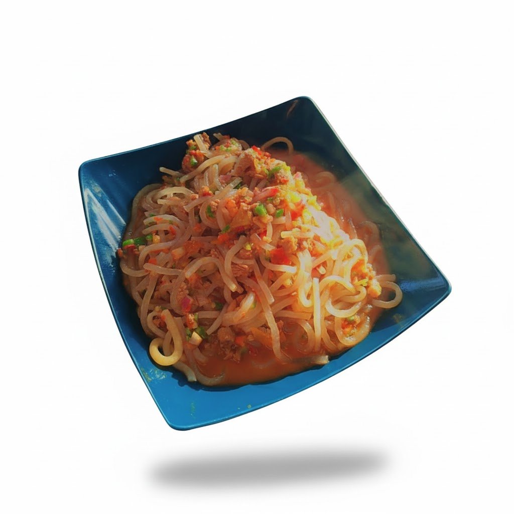 جلاس نودلز لحم مفروم